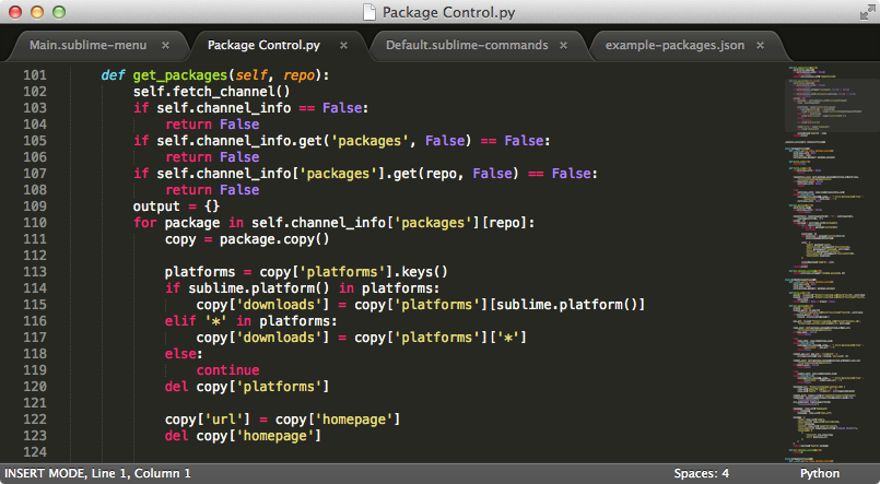 Sublime Text 2 Screenshot