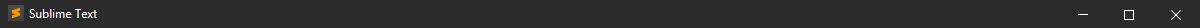Sublime Text Title Bar
